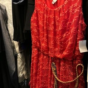 Red lace dress new with tags